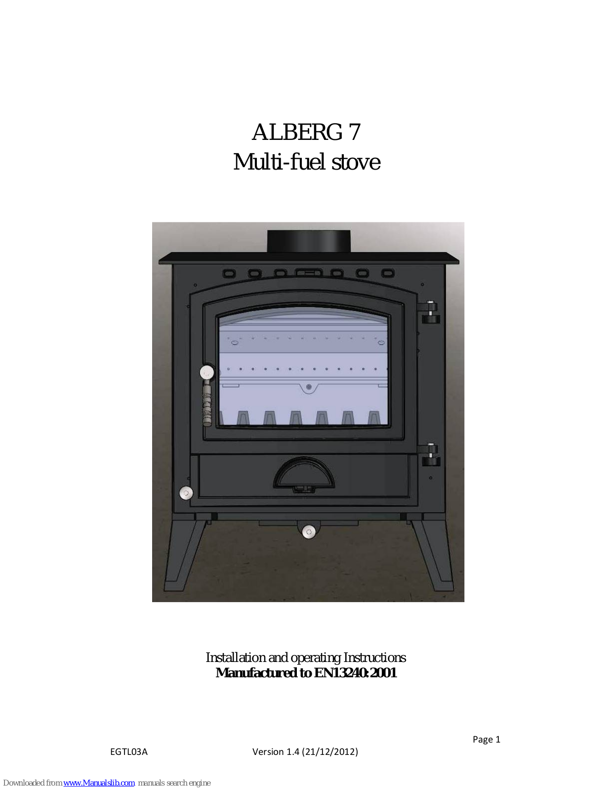 Cast Tec ALBERG 7, NORVIK 5 Installation And Operating Instructions Manual