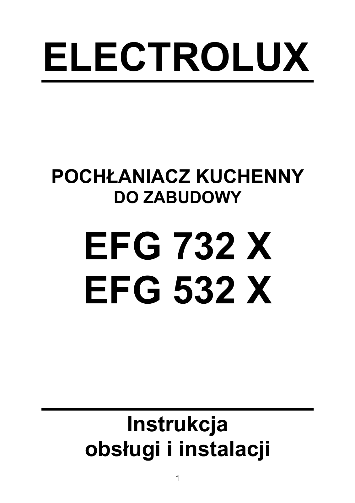 AEG EFG 732 X, EFG 532 X User Manual