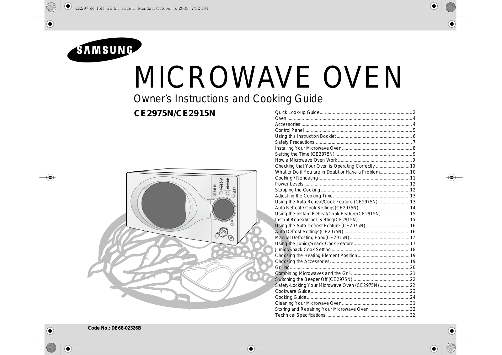 Samsung CE2975N User Manual