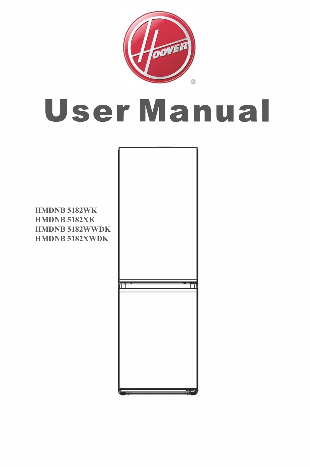 Hoover HMDNB 5182WK, HMDNB 5182XK, HMDNB 5182WWDK, HMDNB 5182XWDK User guide - ManualMachine.com