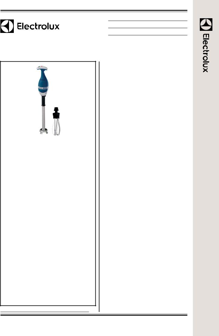 Electrolux BPW5555 Datasheet