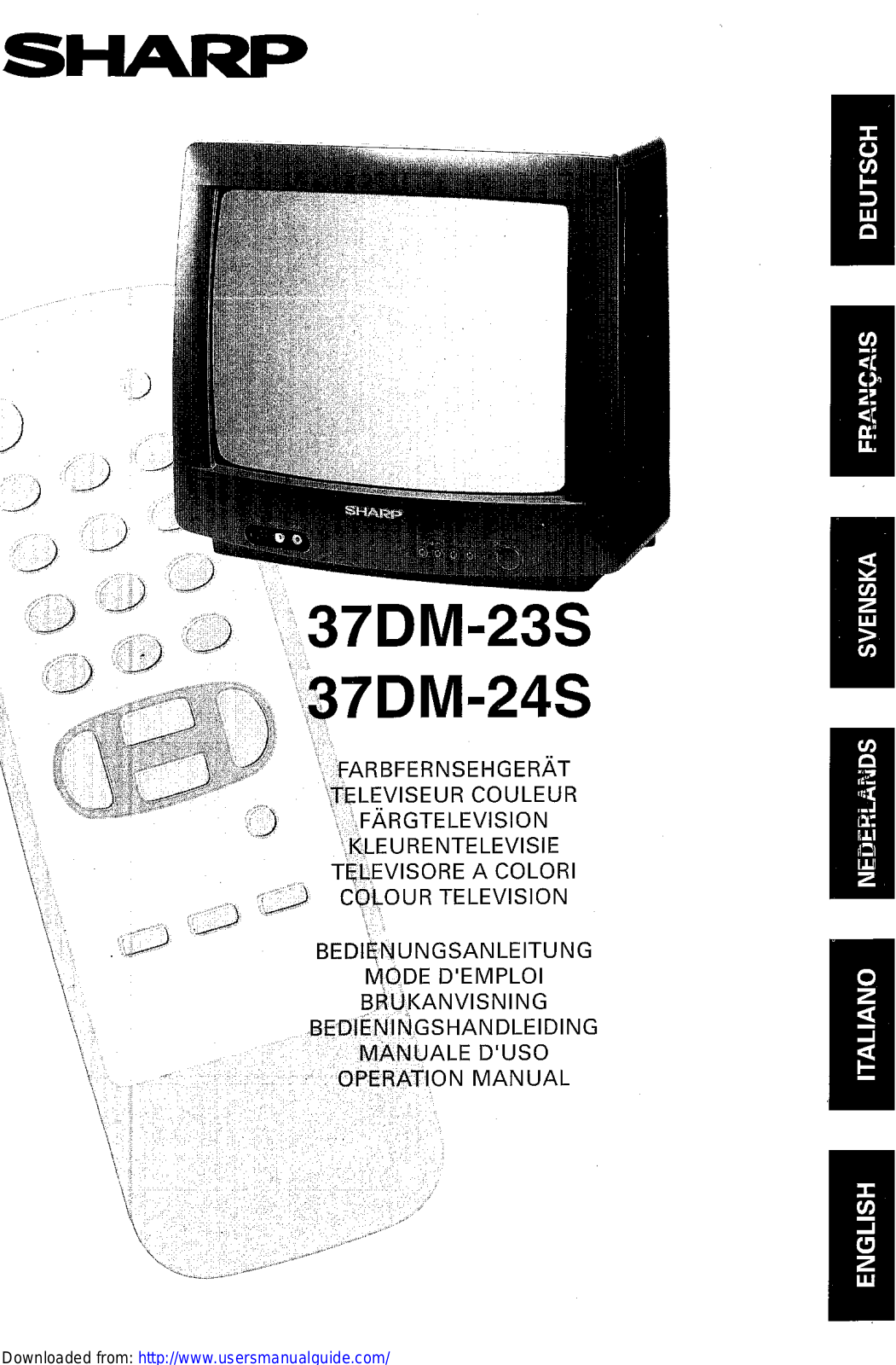 SHARP 37DM-23S/24S User Manual