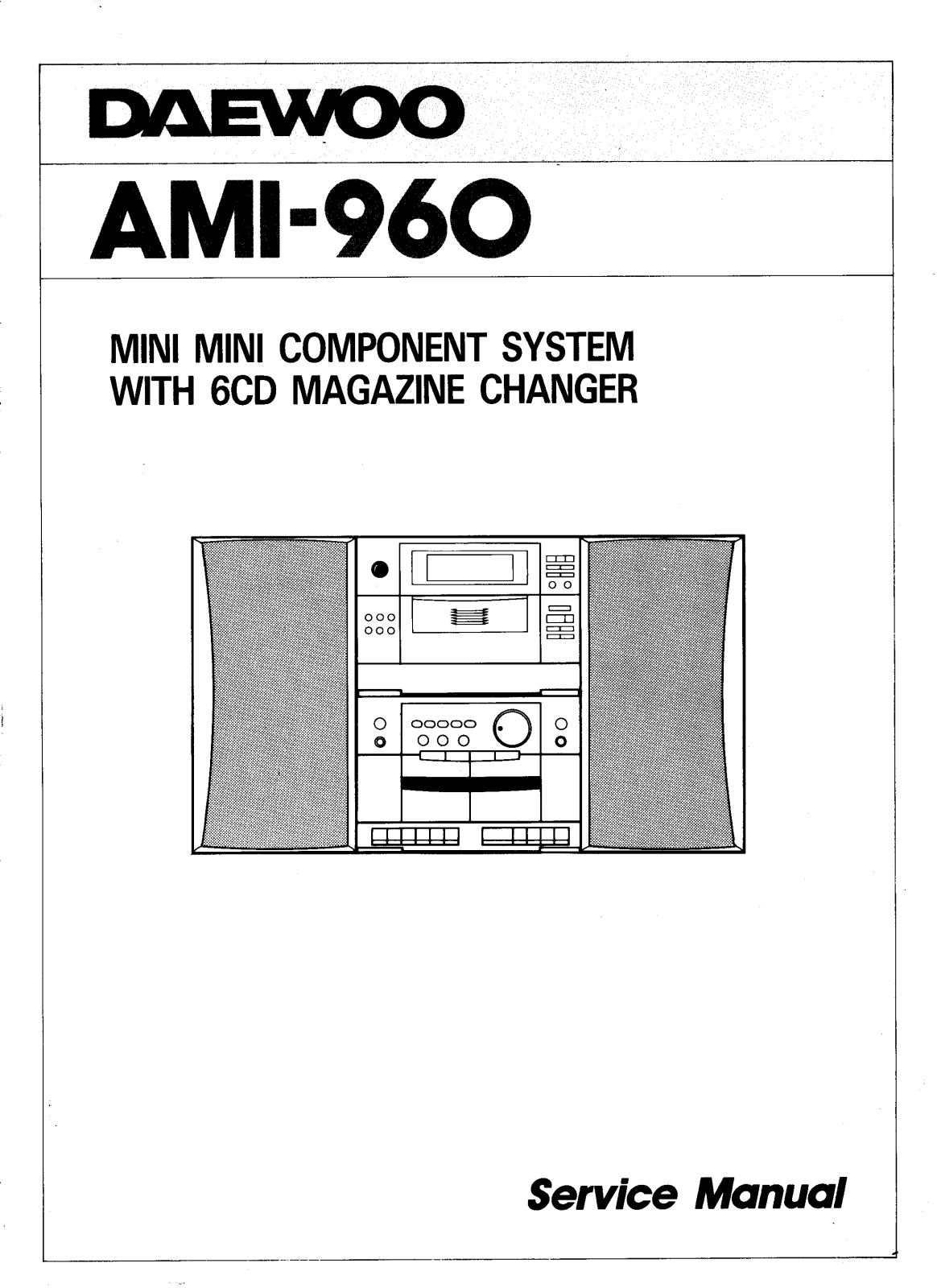 Daewoo AMI-960 SM Schematic