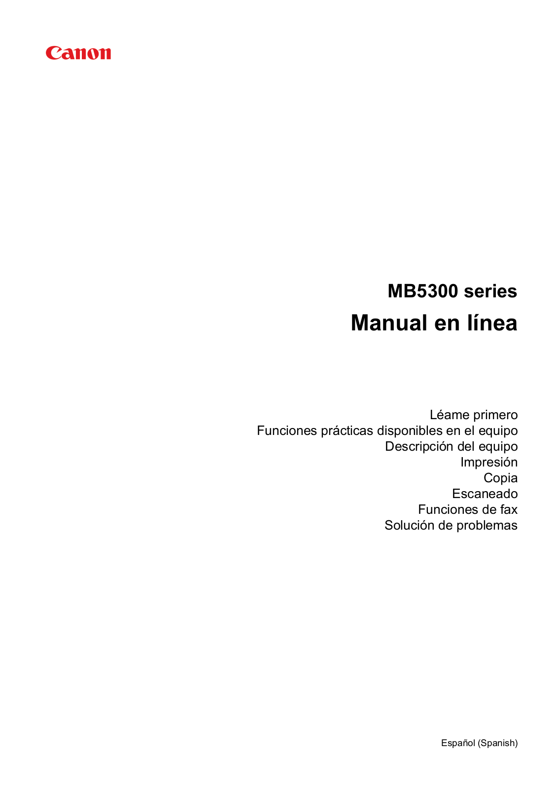 Canon MB5320 Manual for Windows