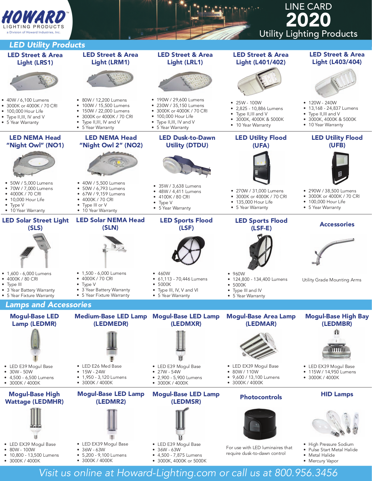 Howard LED Utility Products User Manual