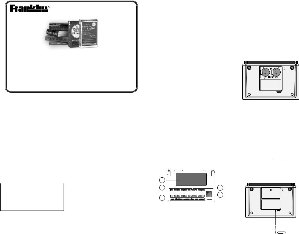 Franklin DBE-1500 User Manual