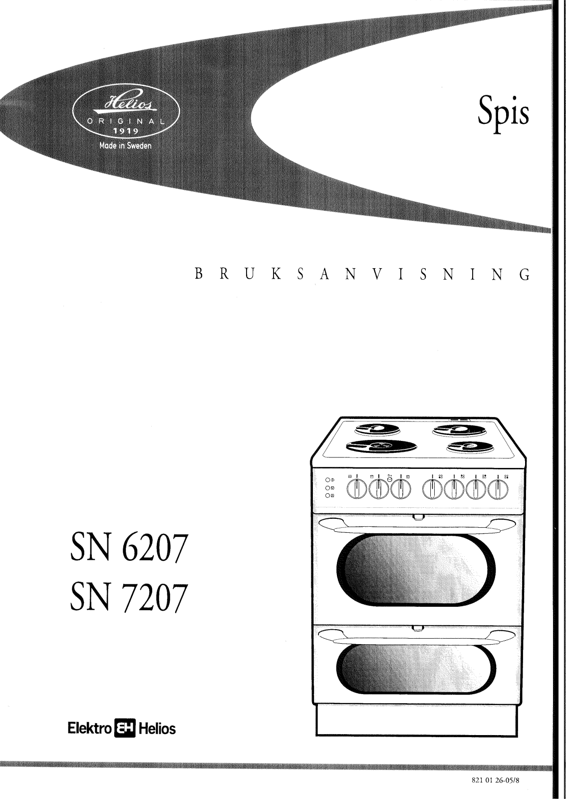 Elektro helios SN6207, SN7207 User Manual