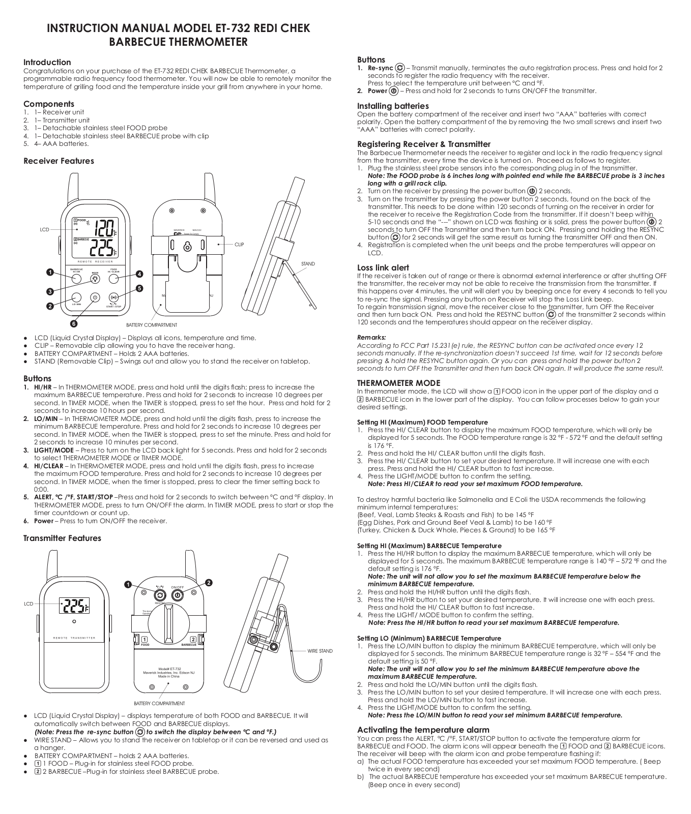 Maverick ET-732 User Manual