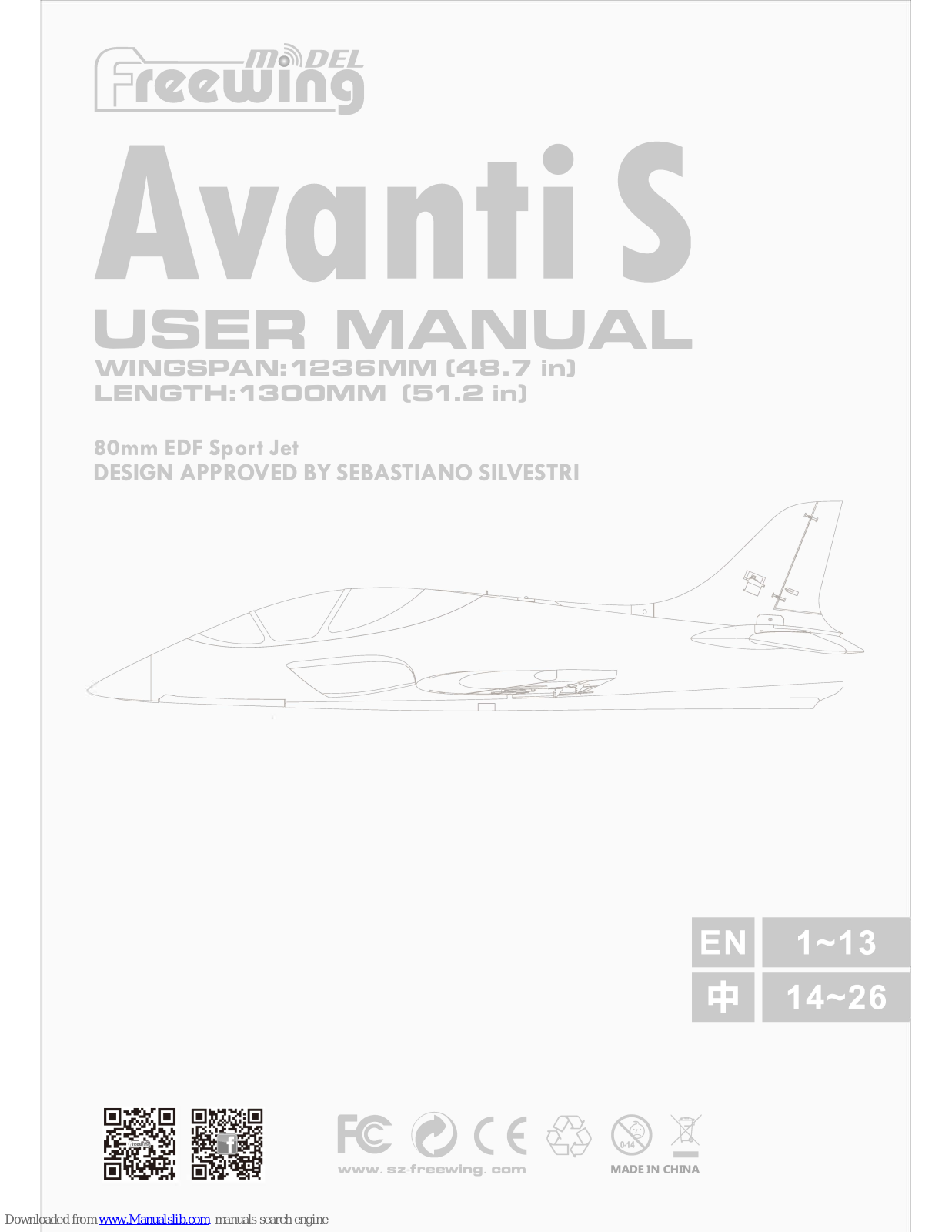 Freewing Avanti S, FJ21211 User Manual