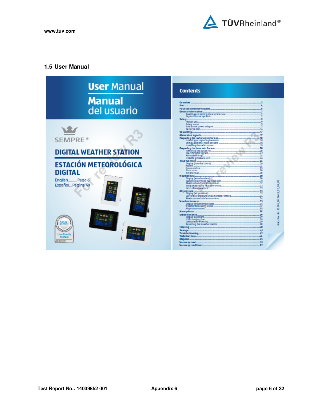 Aldi Sourcing Asia 00092596V Users Manual