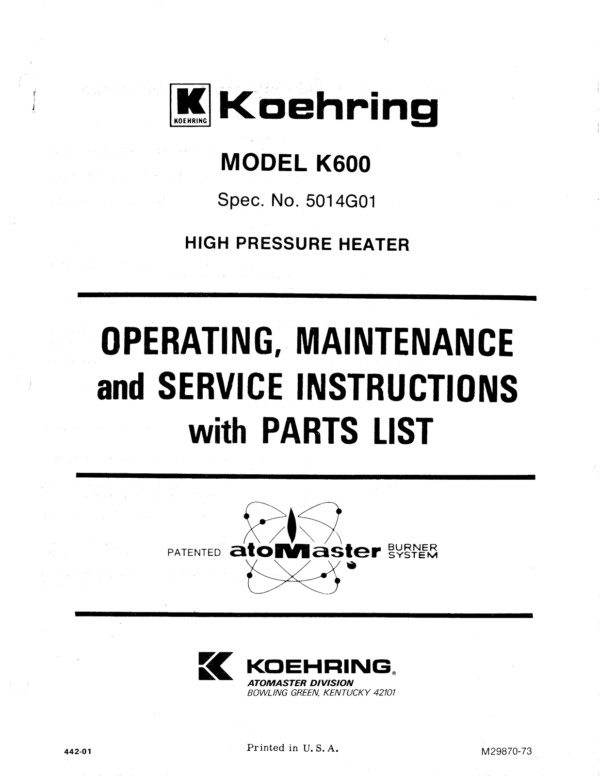 Desa Tech K600 Owner's Manual