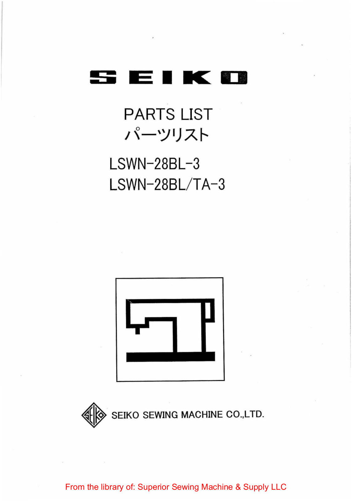 Seiko LSWN-28BL-3, LSWN-28BL-TA-3 Manual