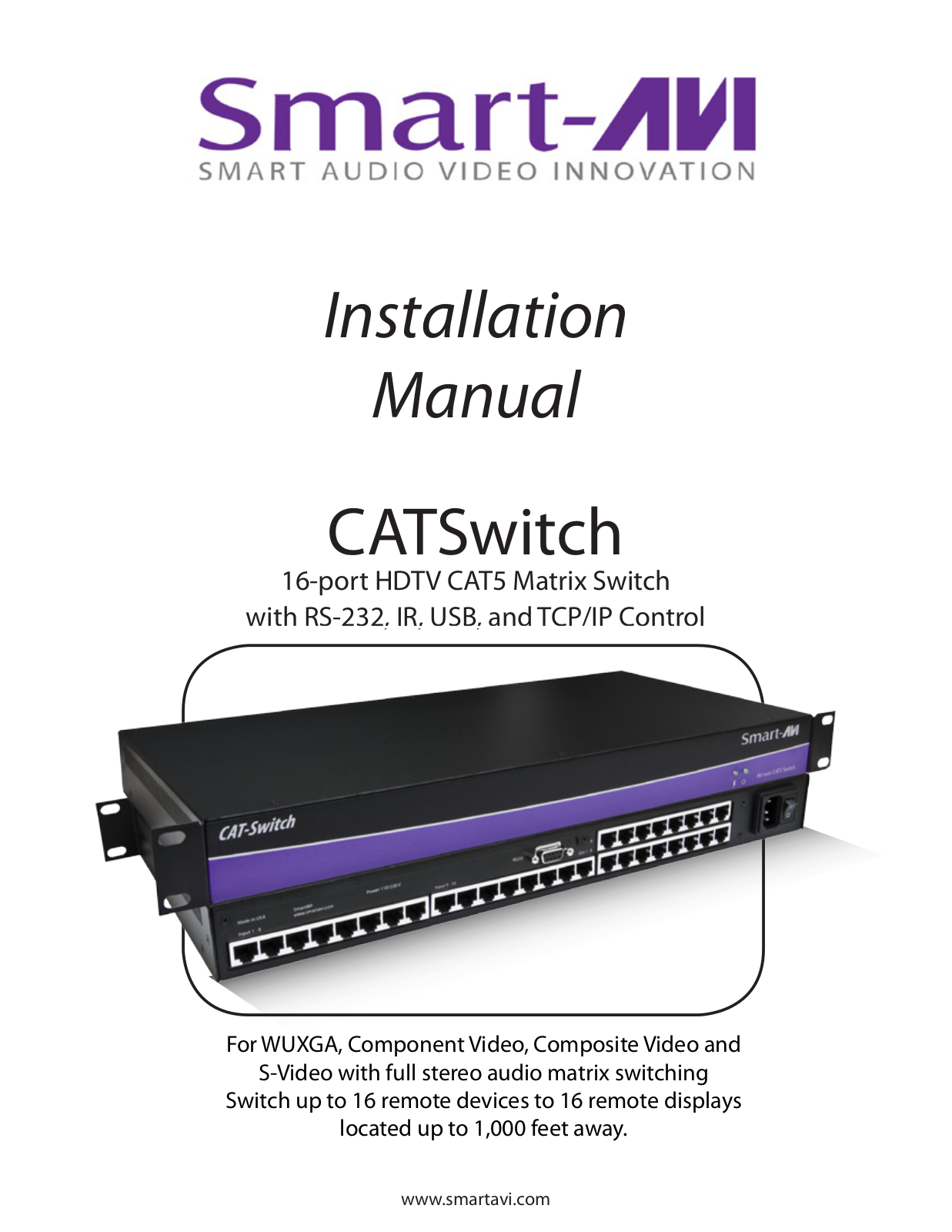 Smart Avi CATSwitch User Manual