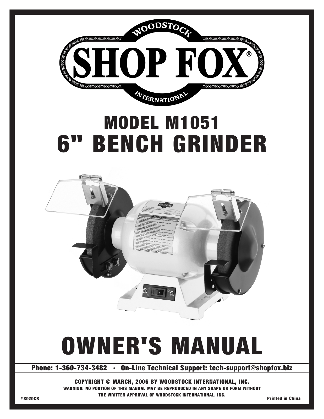 Shop fox M1051 User Manual