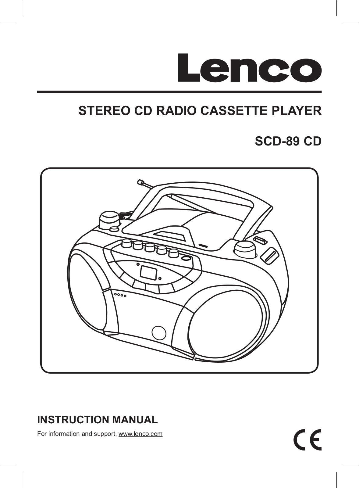 Lenco SCD-89 CD User Manual