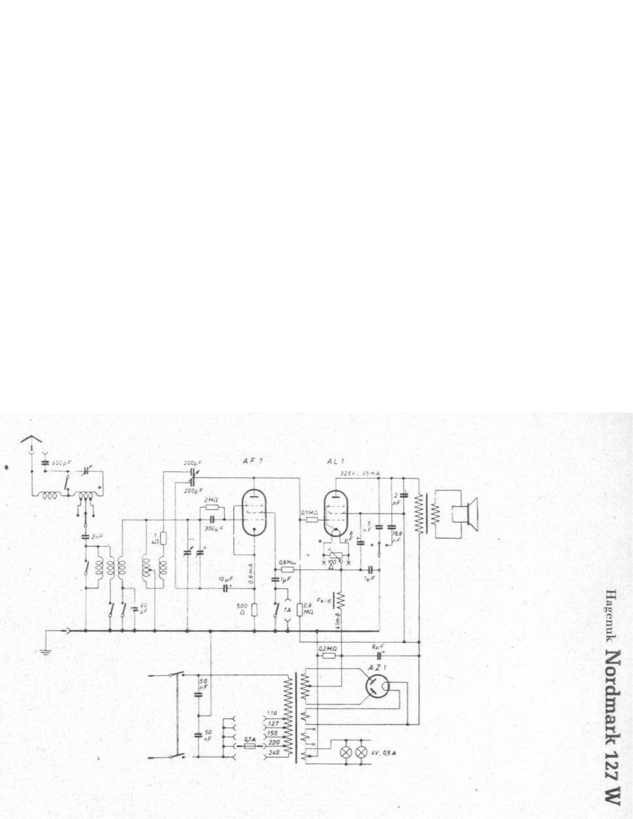 Hagenuk 127W Cirquit Diagram