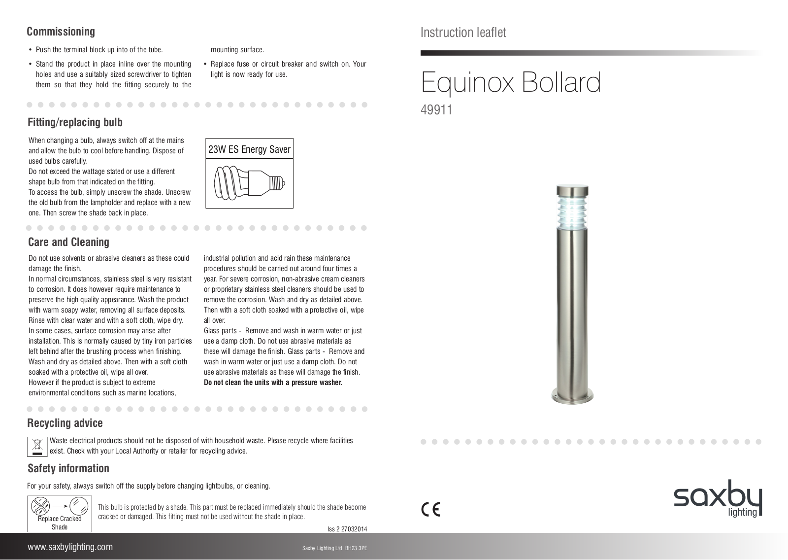 Endon Lighting 49911 Installation Instructions - ManualMachine.com