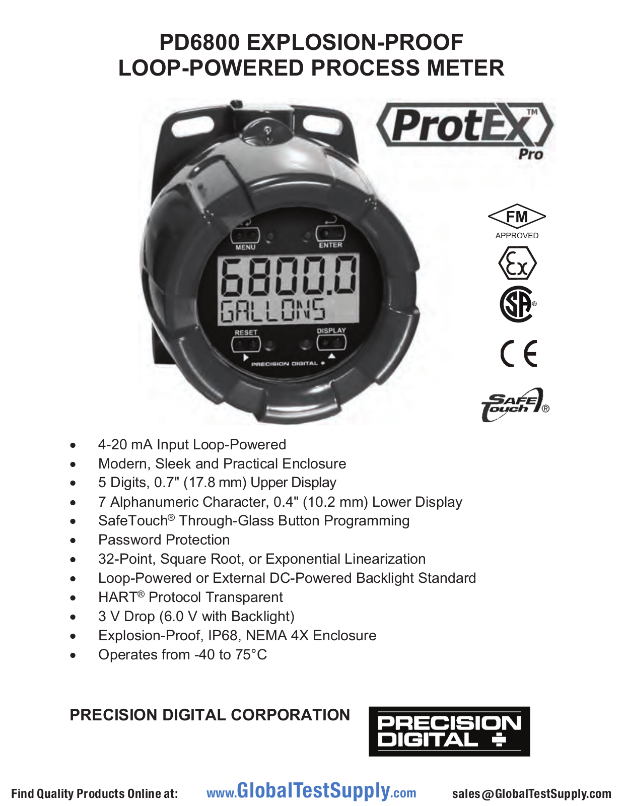 Precision Digital PD6800-0K0, PD6800-0L1 User manual - ManualMachine.com