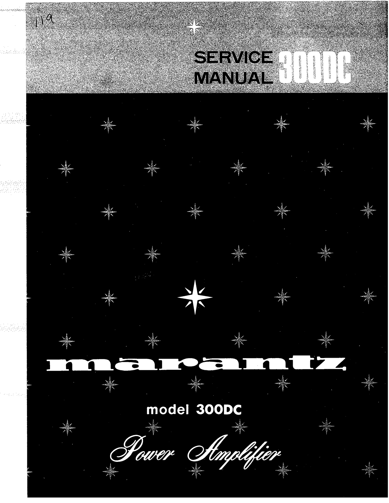 Marantz 300-DC Service Manual
