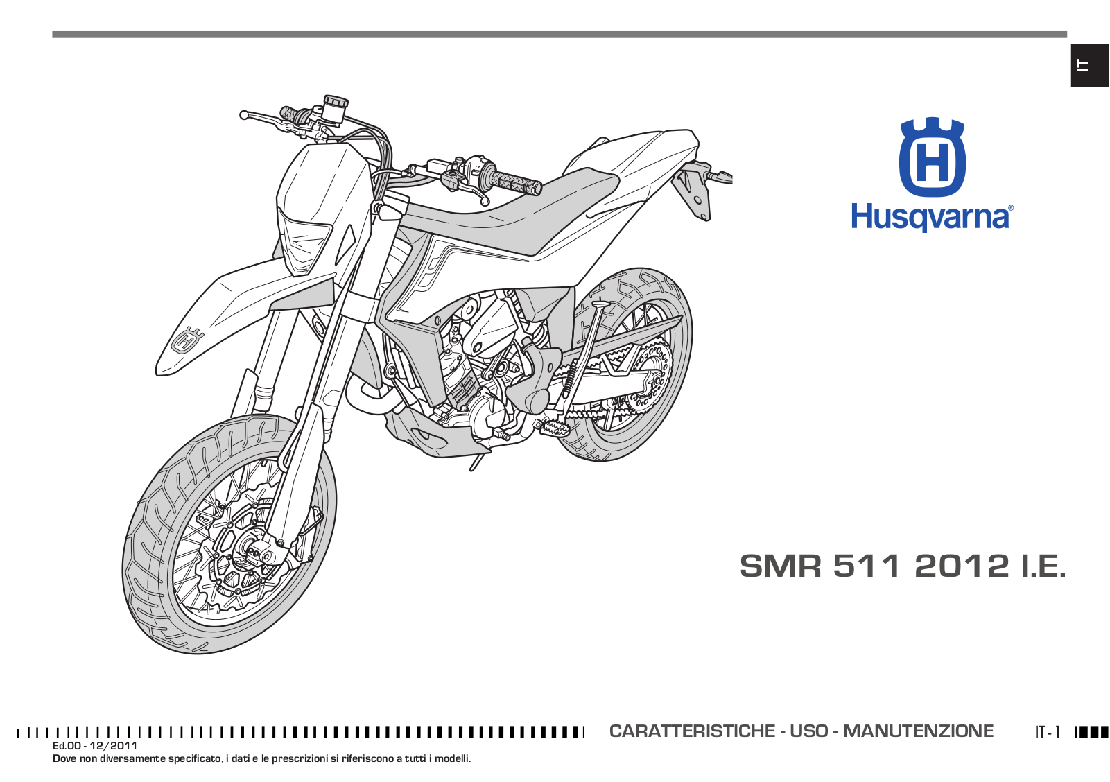 Husqvarna SMR 511 2012 Owners manual