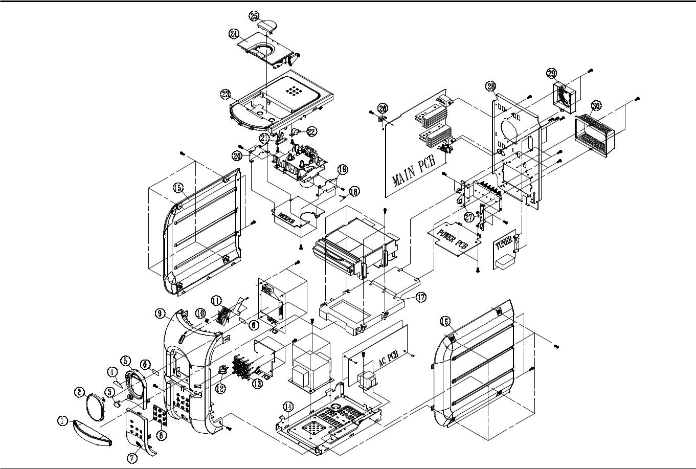 SAMSUNG MM-Z100 Exploded View and Parts List