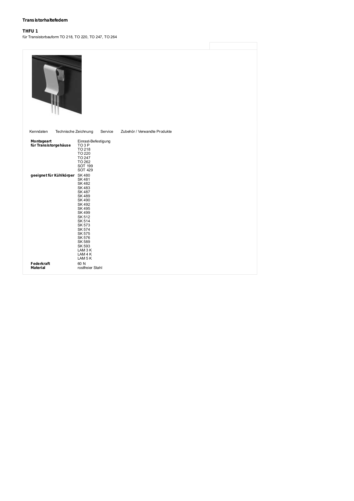 FISCHER ELEKTRONIK THFU 1 Datasheet - ManualMachine.com