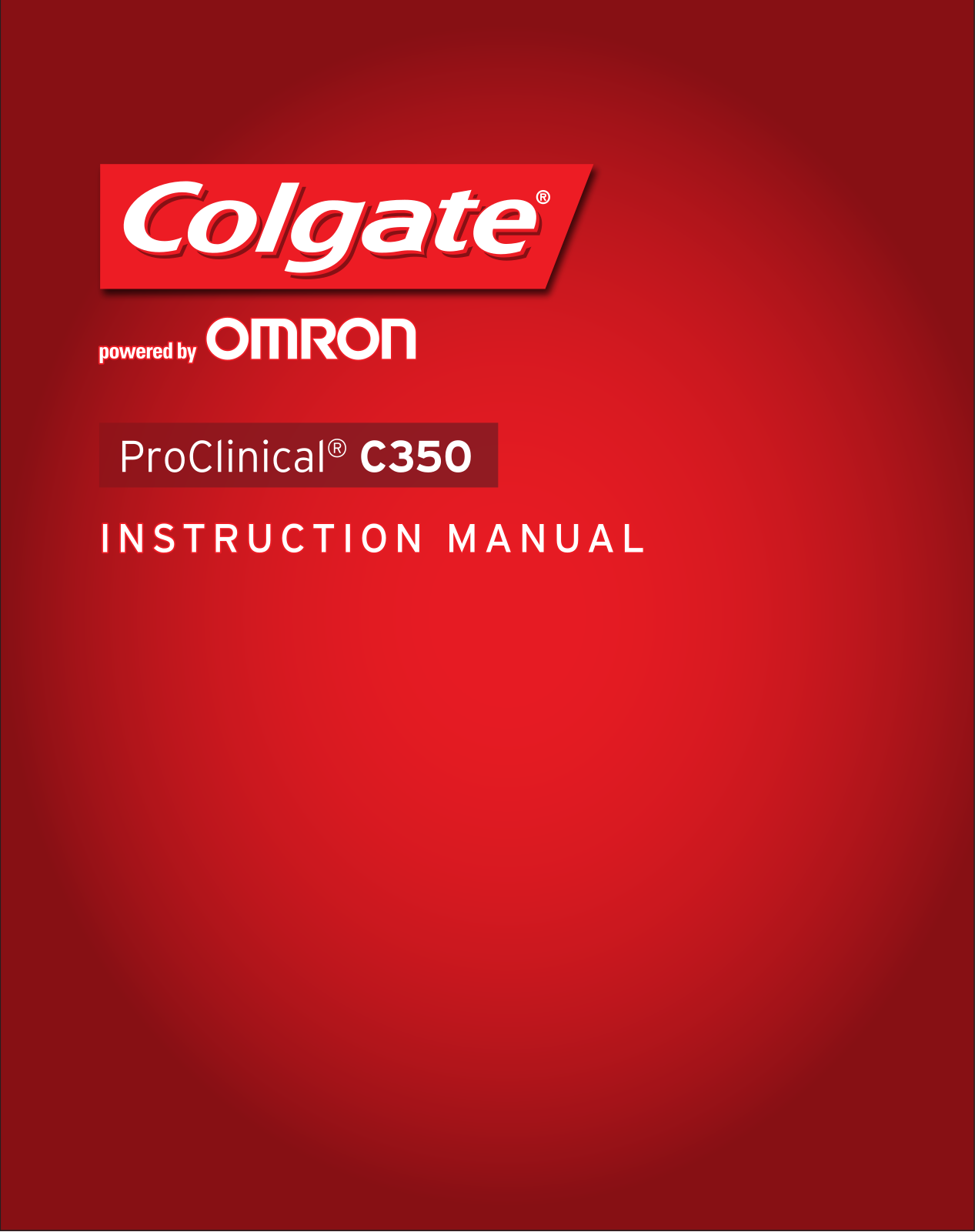 Omron Colgate ProClinical C350 Instruction Manual