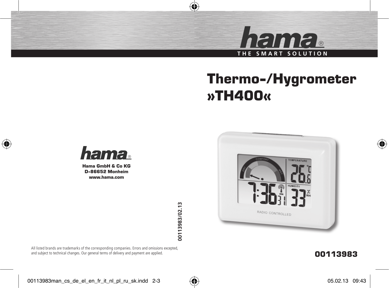 HAMA TH-400 User Manual