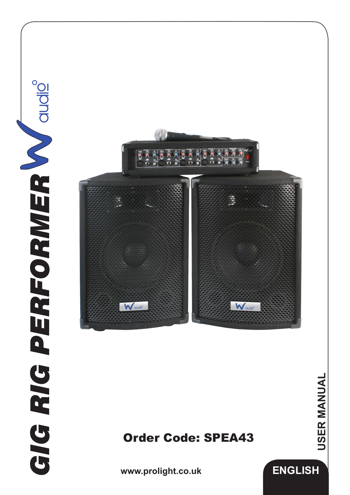 W Audio SPEA43 User Manual