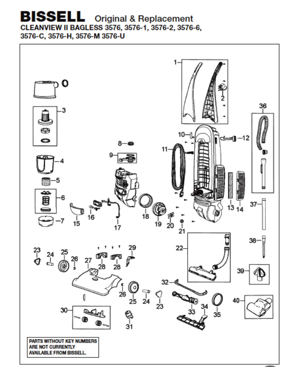 Bissell 3576-1, 3576-2, 3576-6, 3576-c, 3576-h Owner's Manual