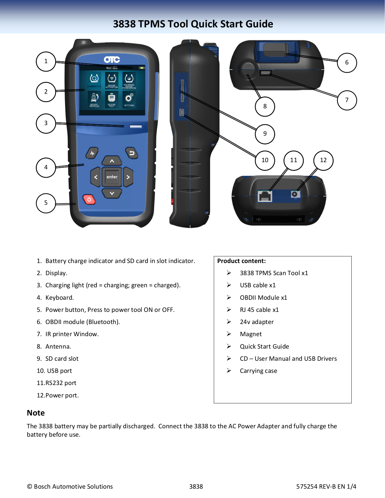 OTC 3838 Quick Start Manual - ManualMachine.com