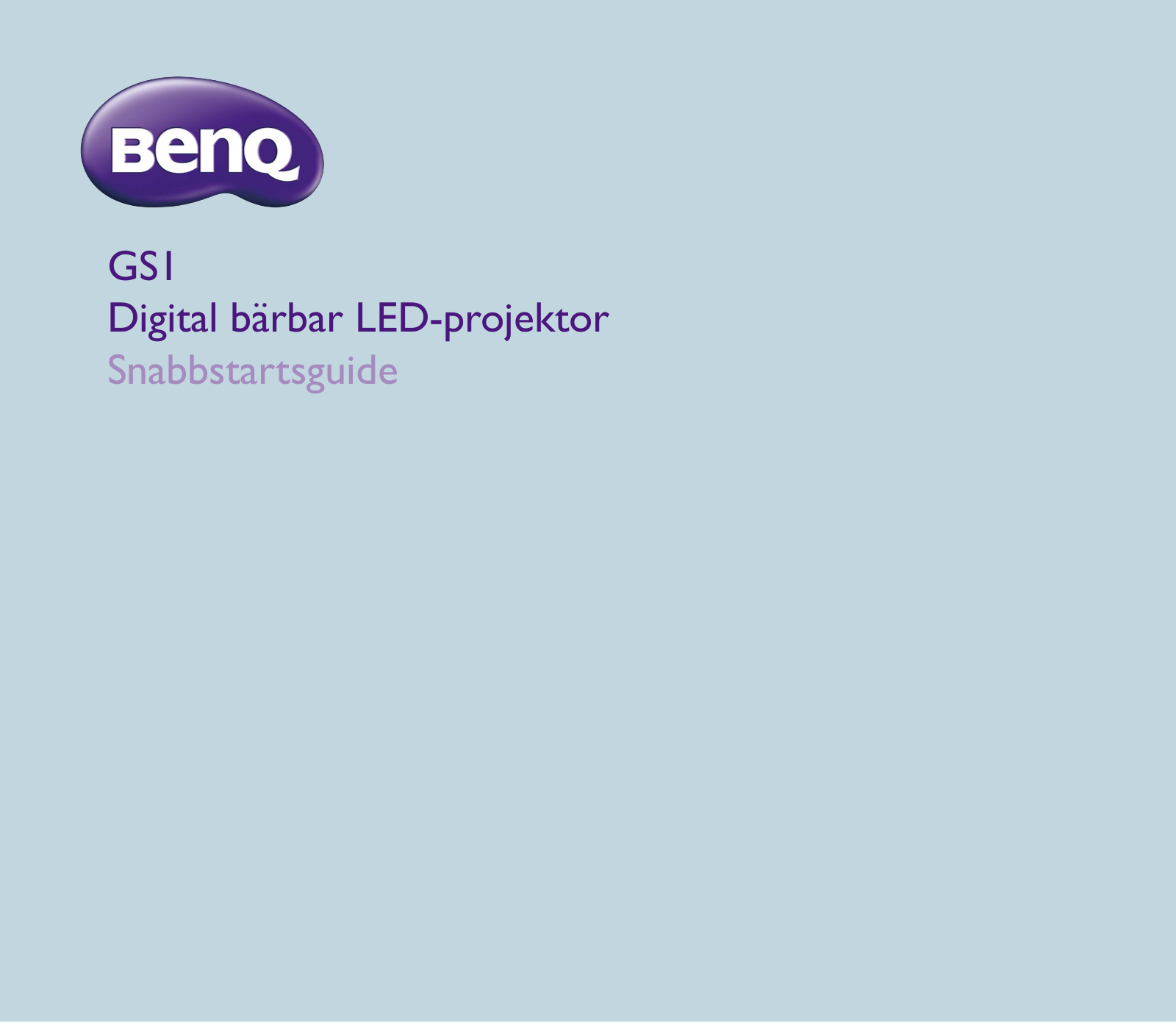 Benq GS1 User Manual