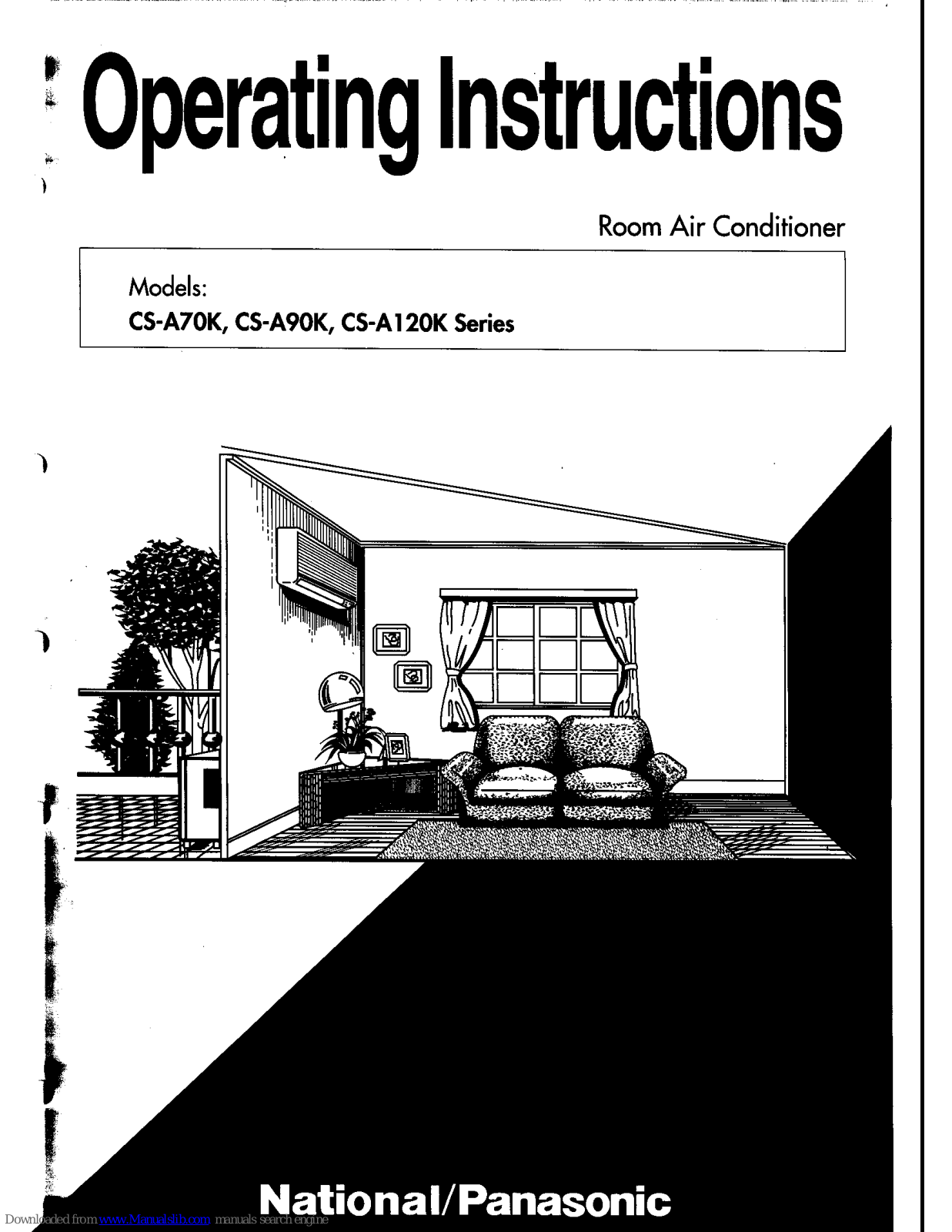 Panasonic CS-A120K, CS-A90K Operating Instructions Manual