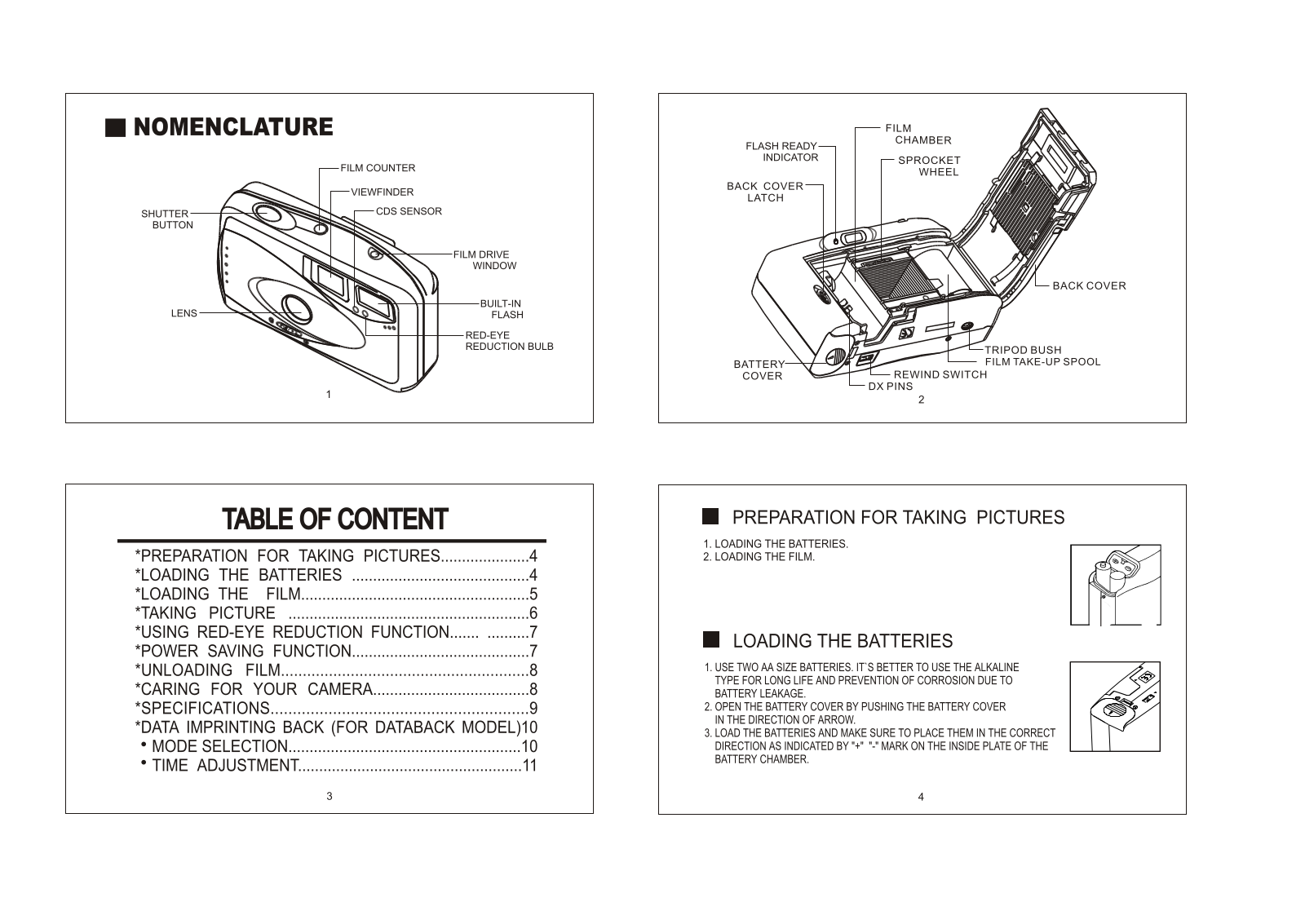 Concord Camera 240BV Instruction Manual