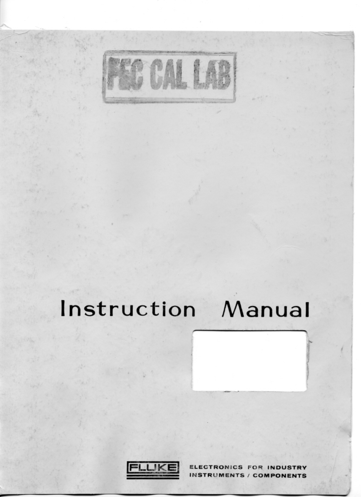 Fluke 407 Service manual