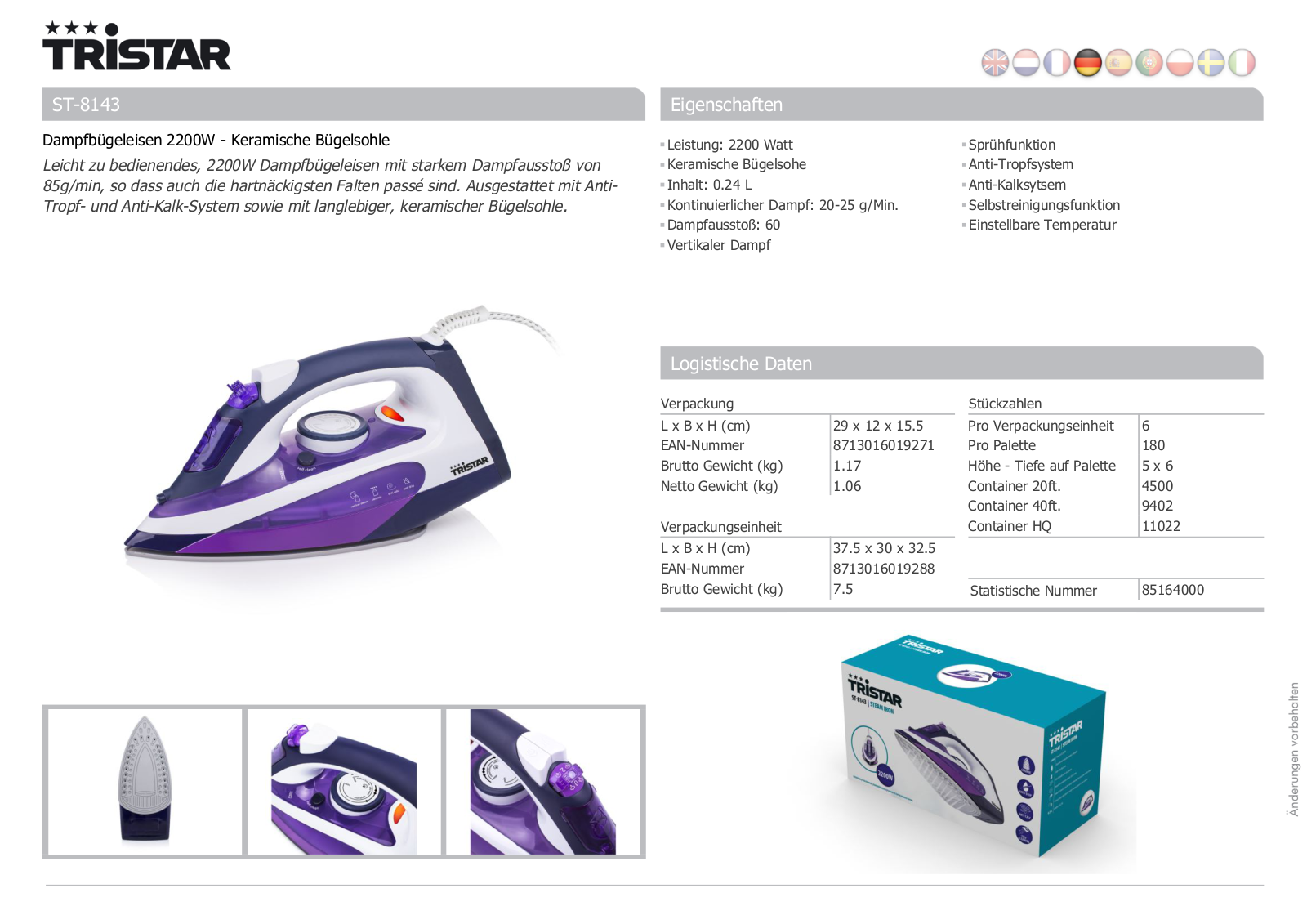 Tristar ST-8143 User Manual