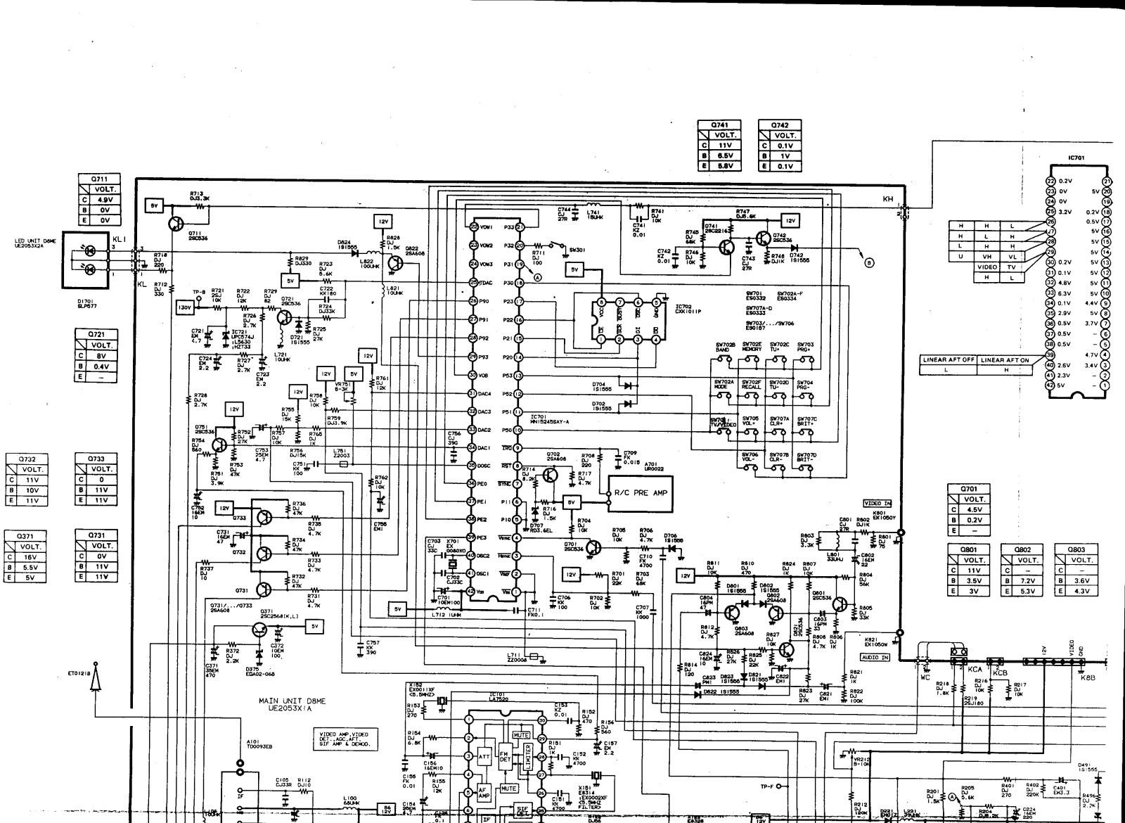 Sanyo CEP6011V, CEP4011V Schematic