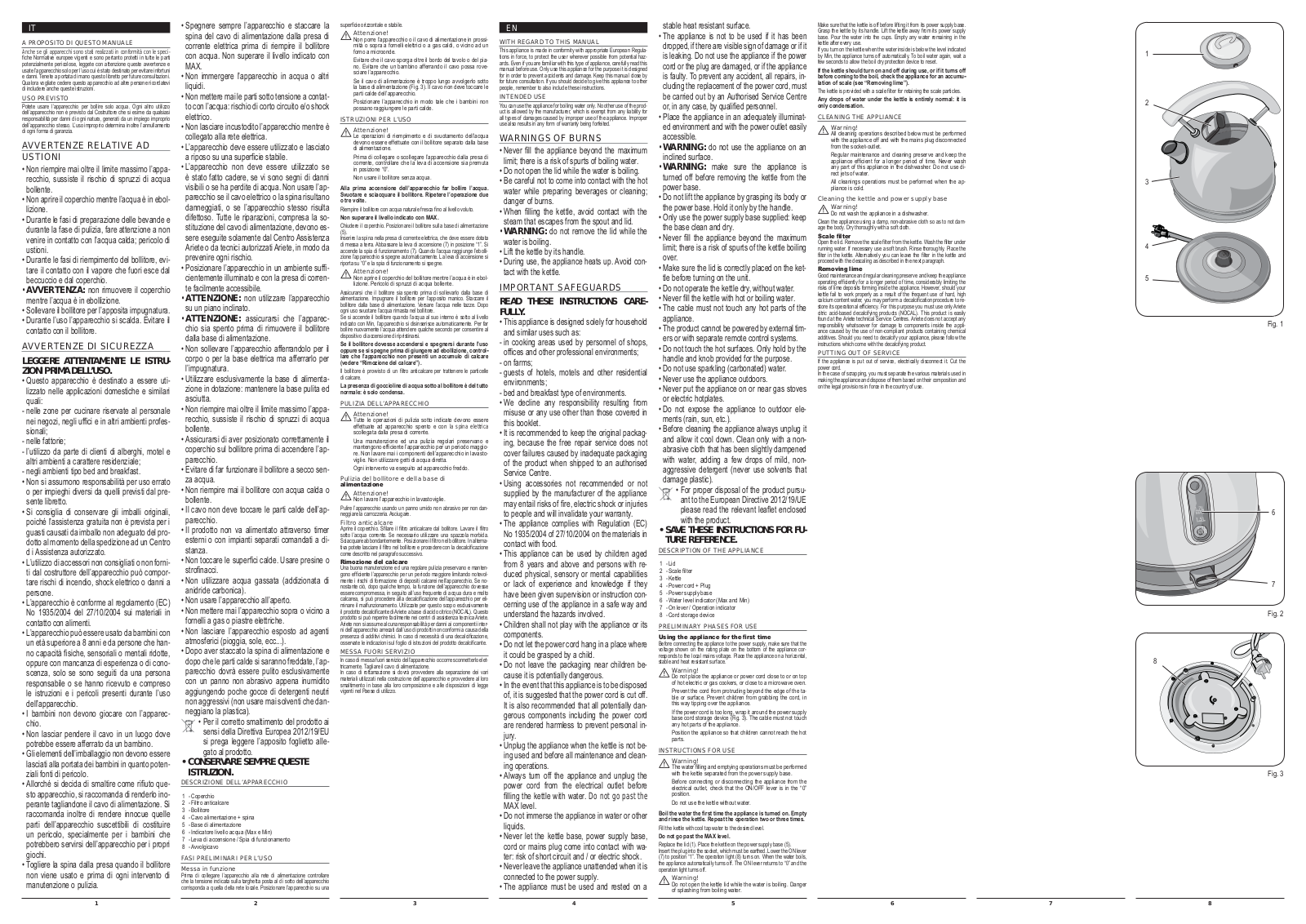 Ariete 2877BL User Manual