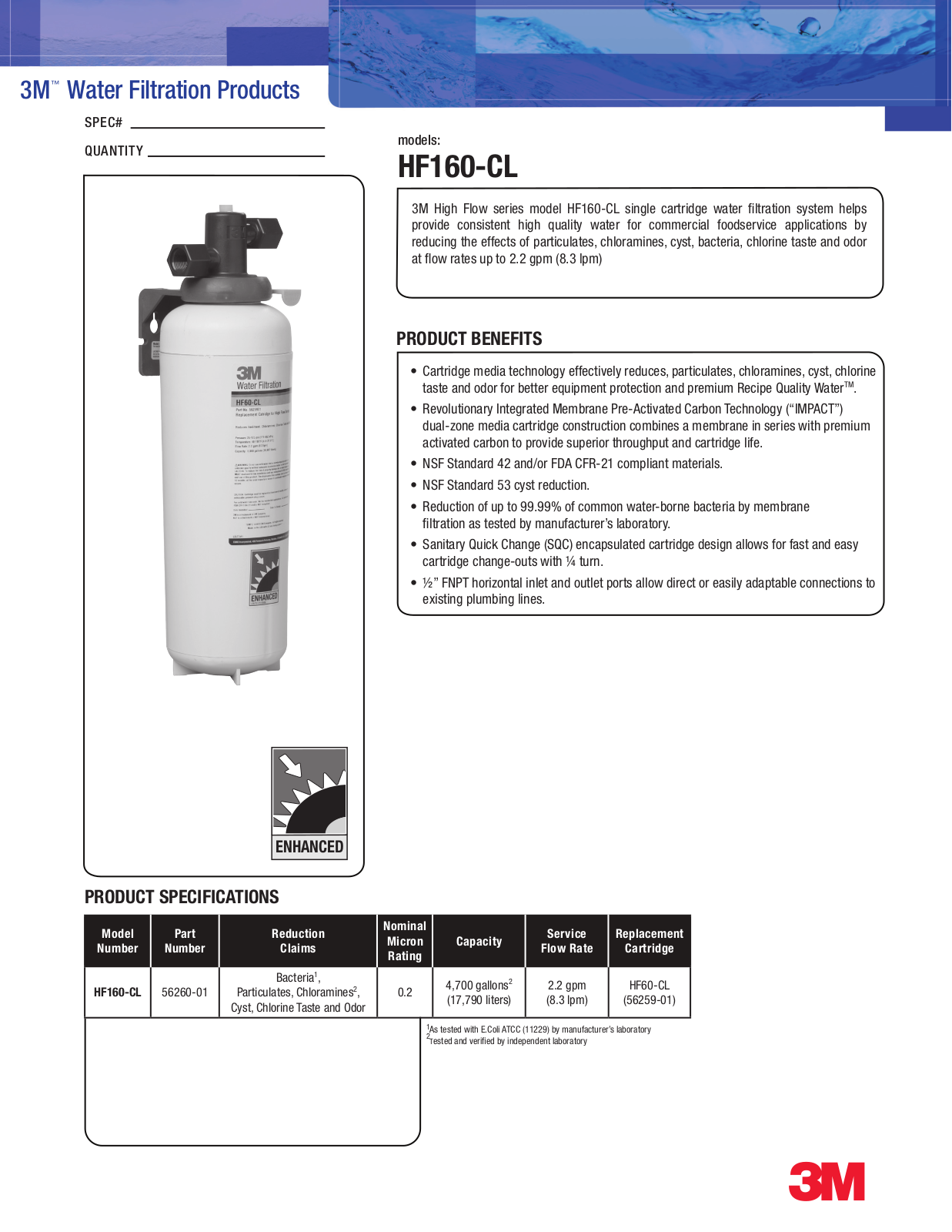 3M HF160-CL User Manual