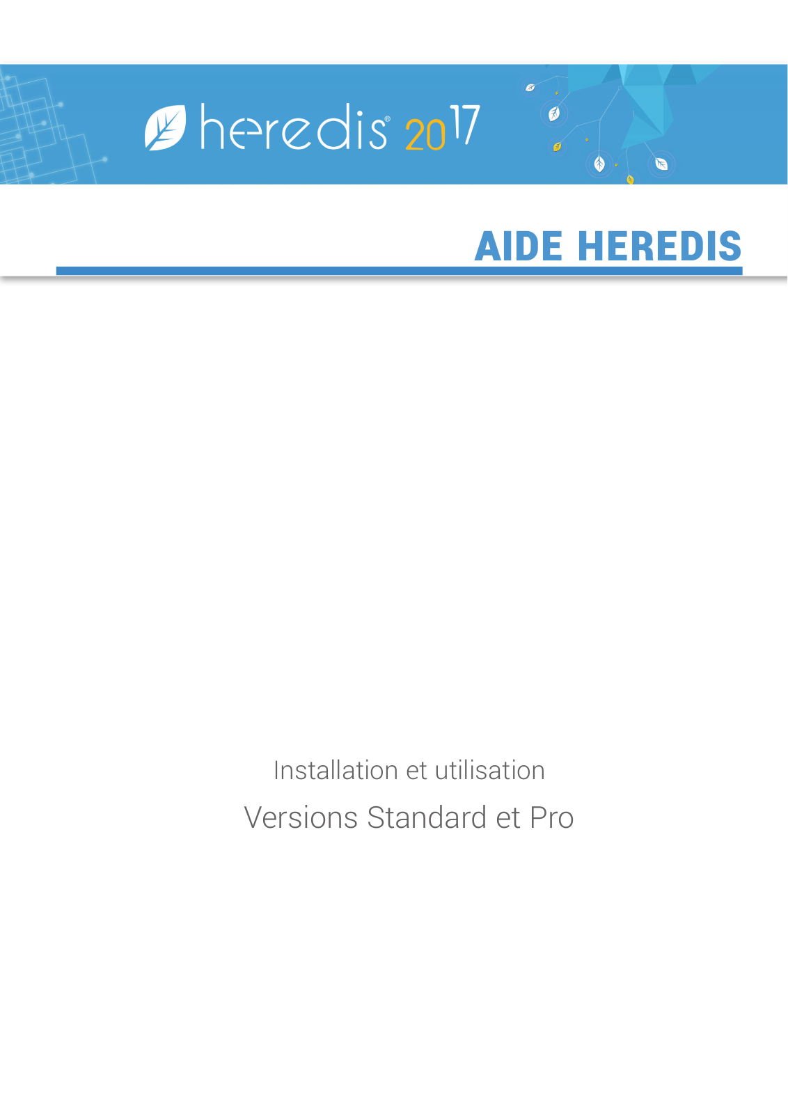 HEREDIS Heredis 2017 Pro Installation Manual