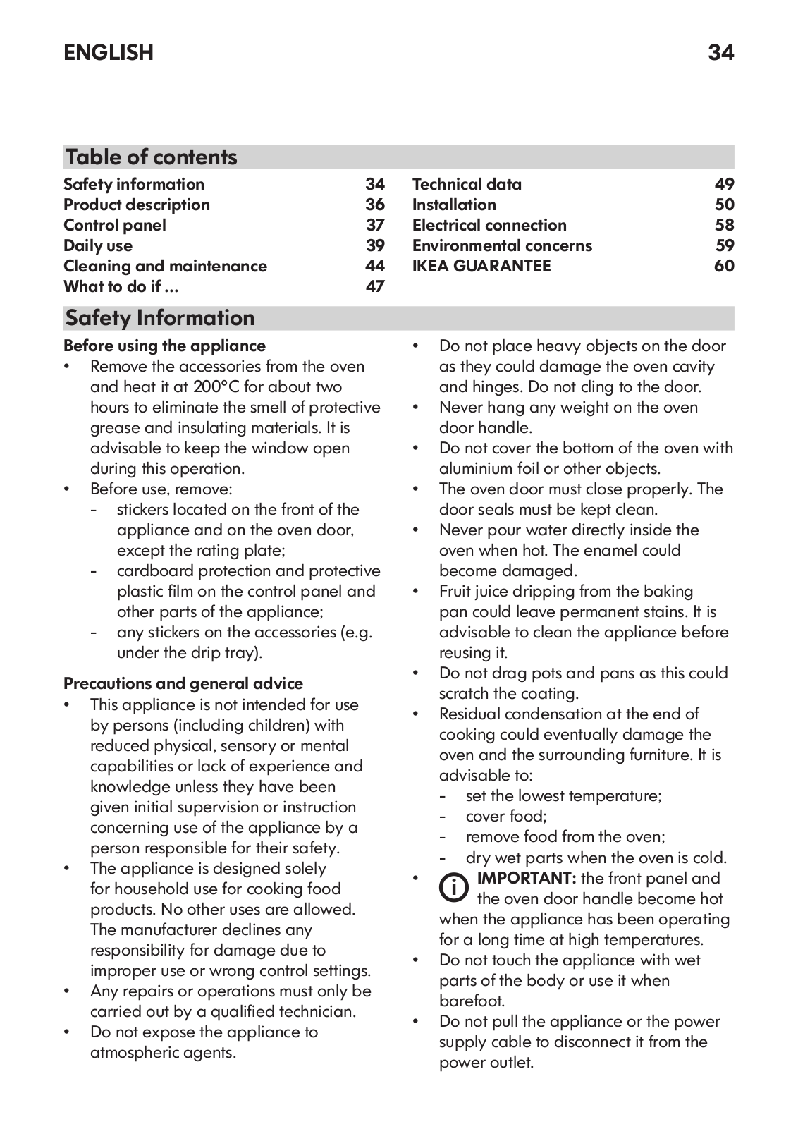 Whirlpool PRO D21 AN INSTRUCTION FOR USE