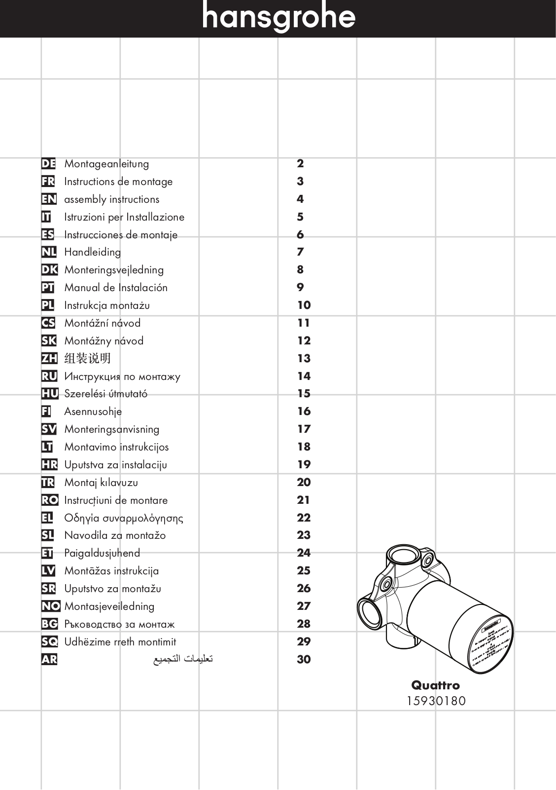 Hansgrohe 15930180 User Manual