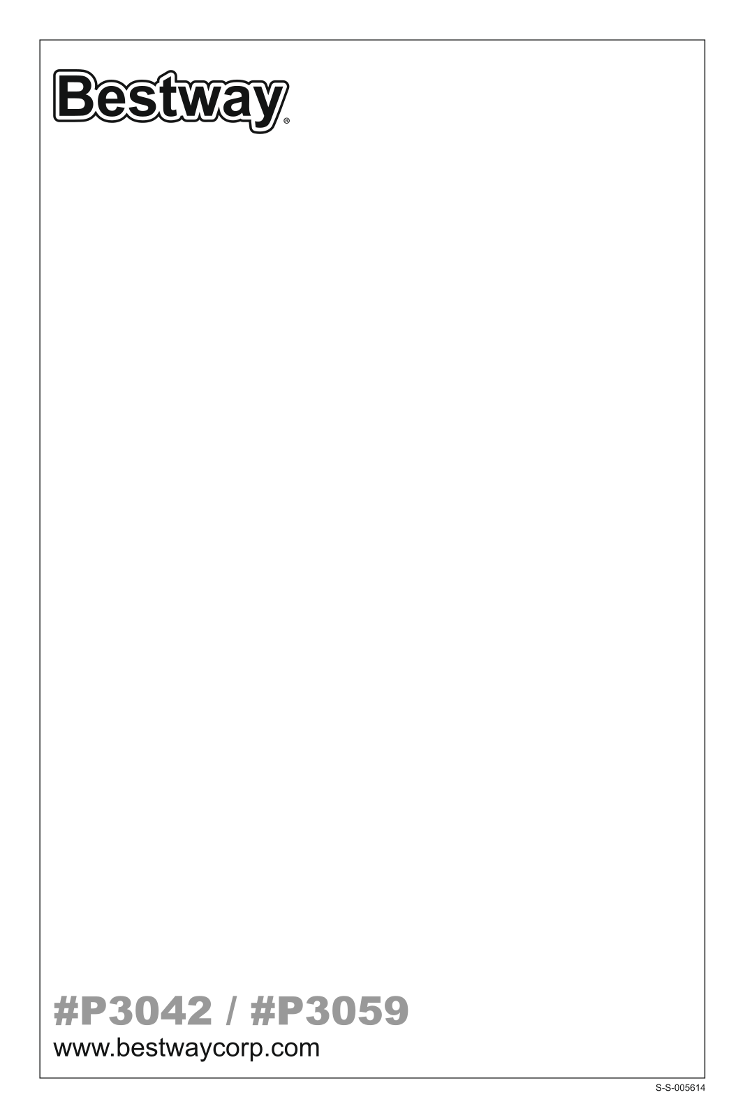 Bestway P3042, P3059 User guide - ManualMachine.com
