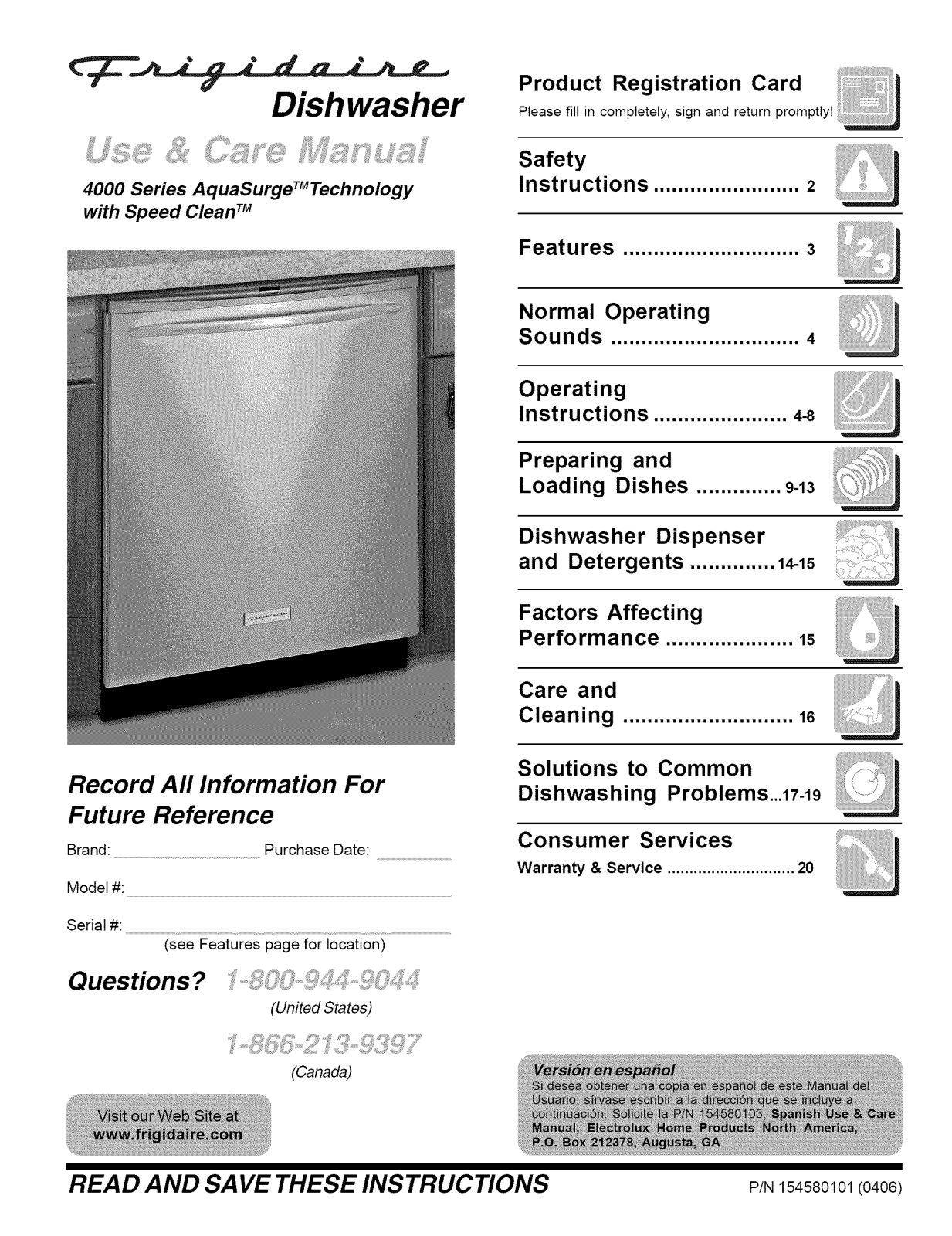 Frigidaire PLD4555RFC2, PLD4555RFC0, PLD4375RFC2, PLD4375RFC0 Owner’s Manual - ManualMachine.com