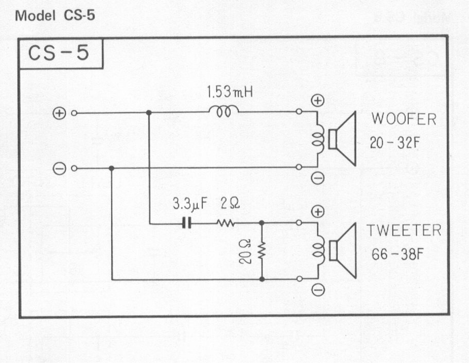 Pioneer CS-5 Schematic