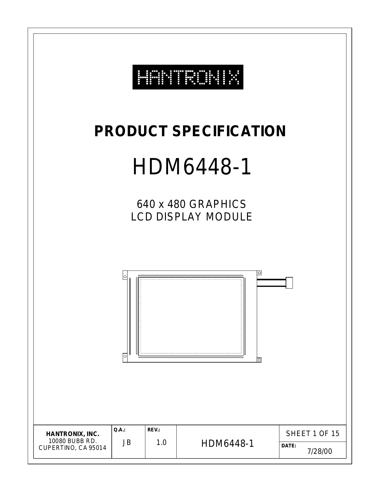 HANTRONIX HDM6448-1 Datasheet