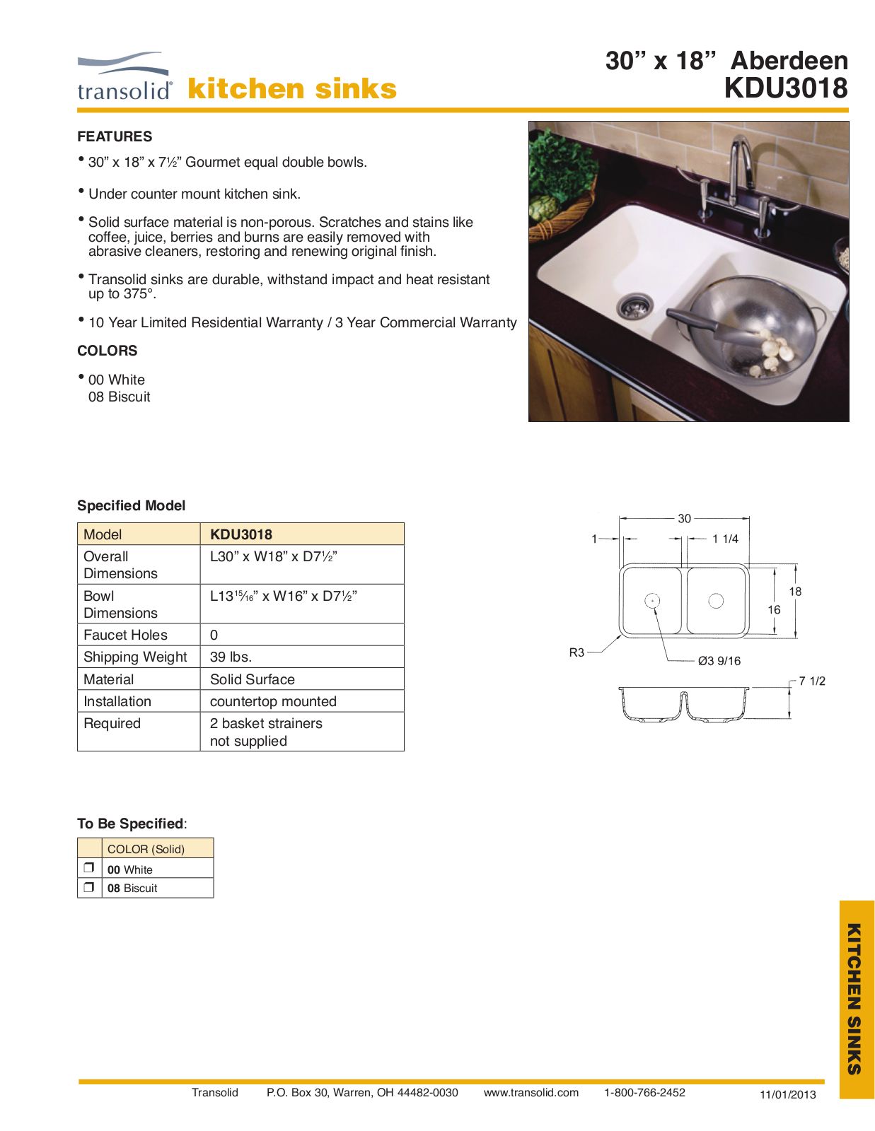 Transolid TRMB1166 Specifications - ManualMachine.com