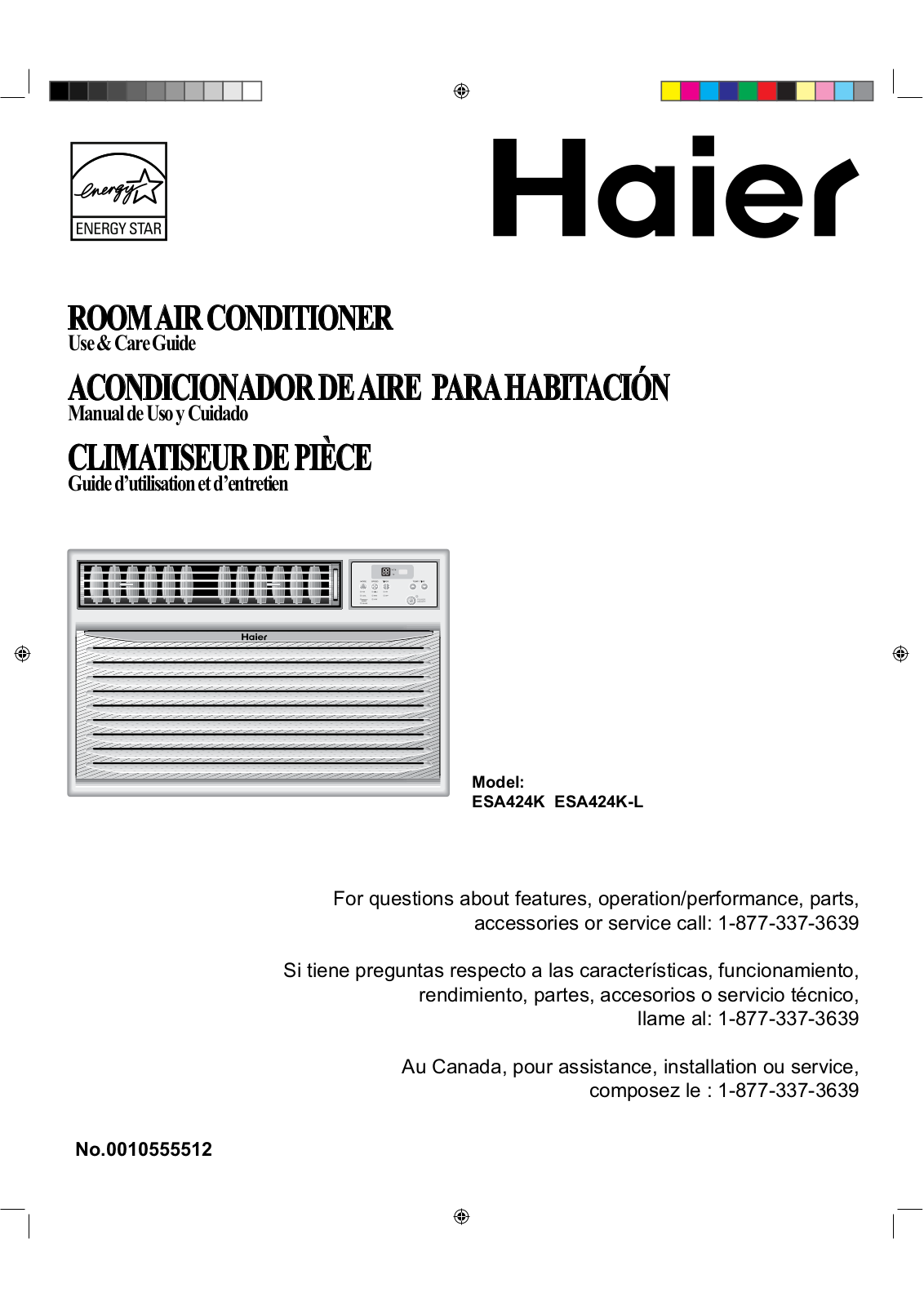Haier ESA424K-L, ESA424K User Manual