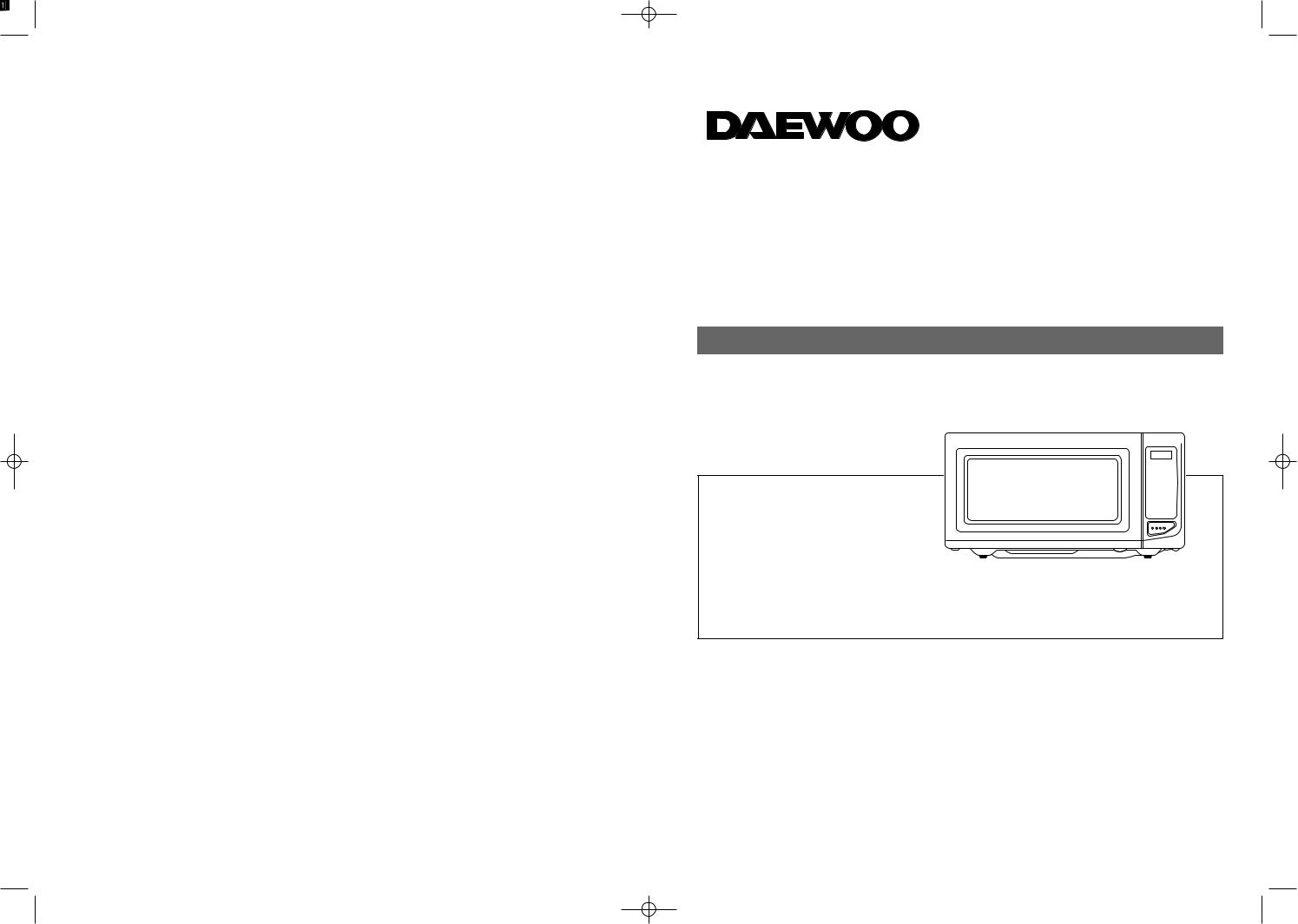 Daewoo KOR-161G User Manual