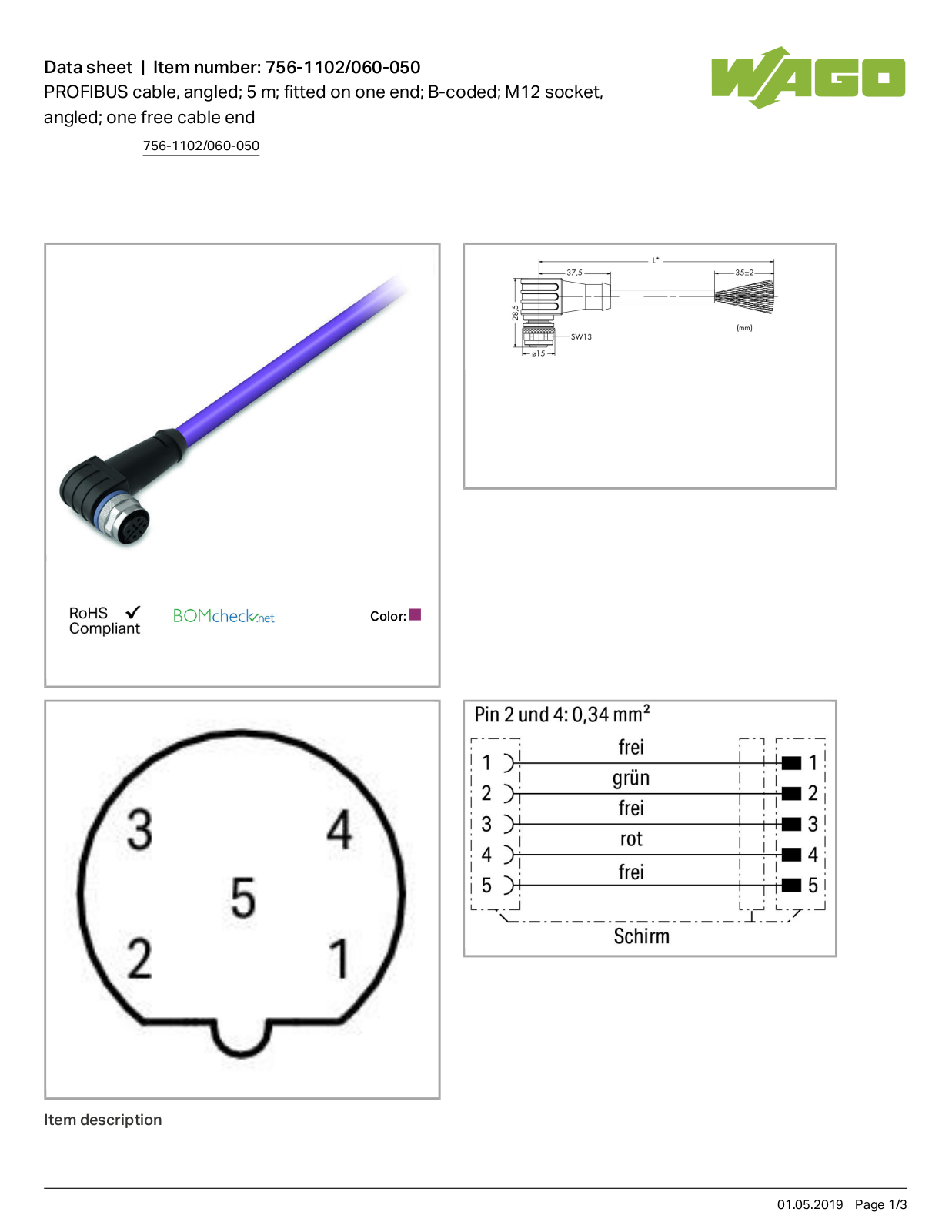 Wago 756-1102/060-050 Data Sheet